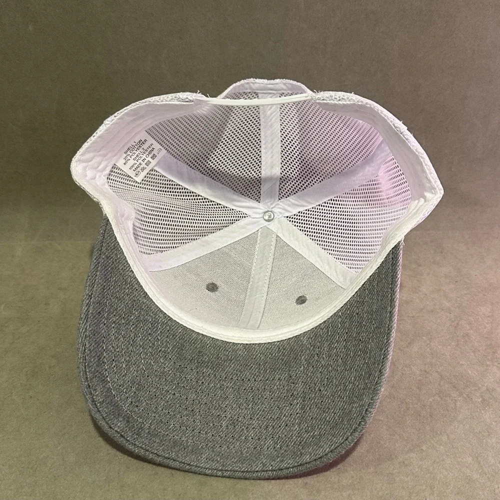 Super Daddio Trucker Hat Gray White Mesh Snapback Retro Video Game‎ Style Cap